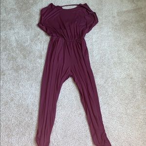 Deep purple jumpsuit!